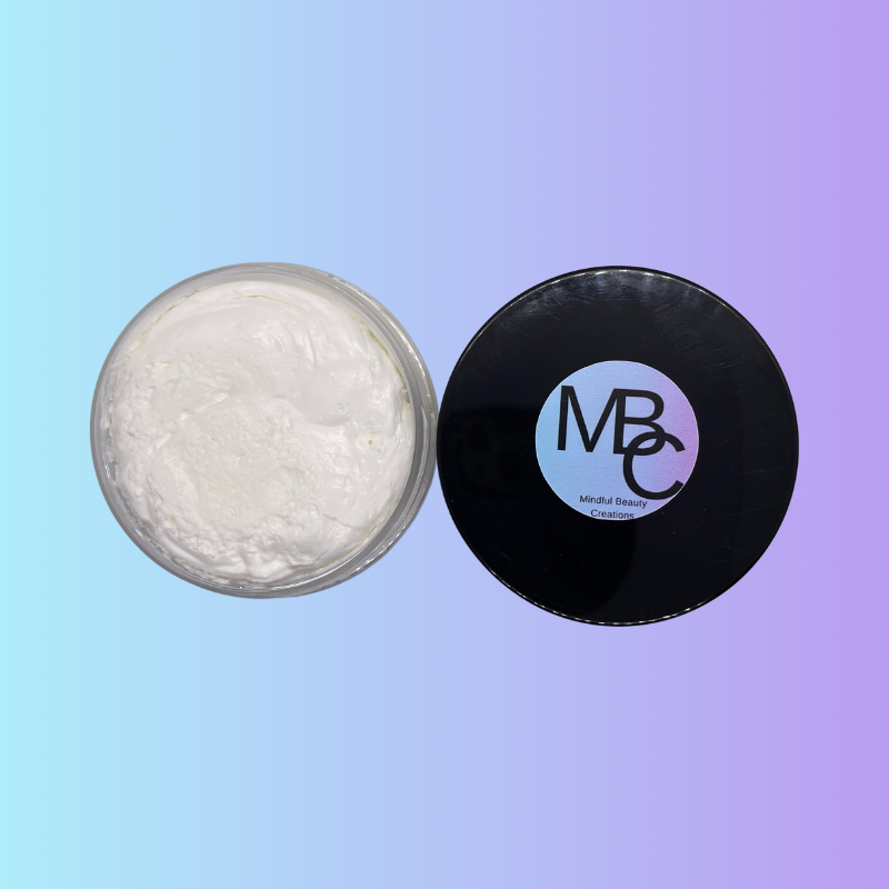 Inside look in the jar. Whipped Body Butter, Pure (Unscented). 